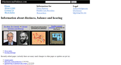 Desktop Screenshot of dizziness-and-balance.com